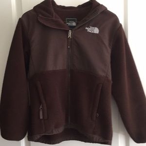 North face Denali brown coat Girls Medium